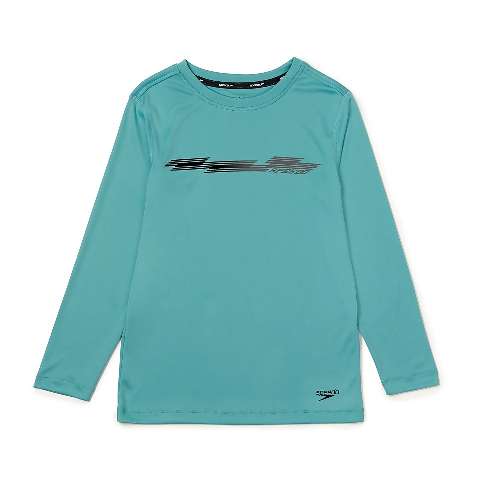 Long Sleeve Graphic Swim Shirt