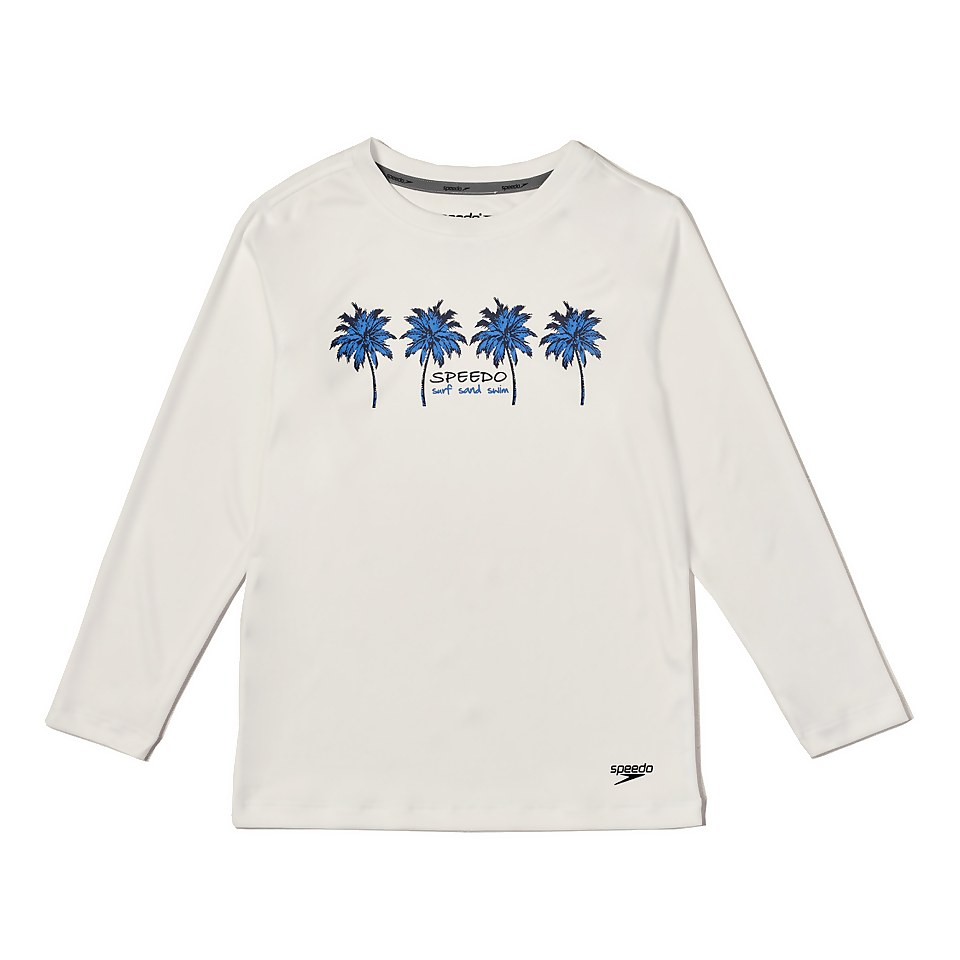 Long Sleeve Graphic Swim Shirt