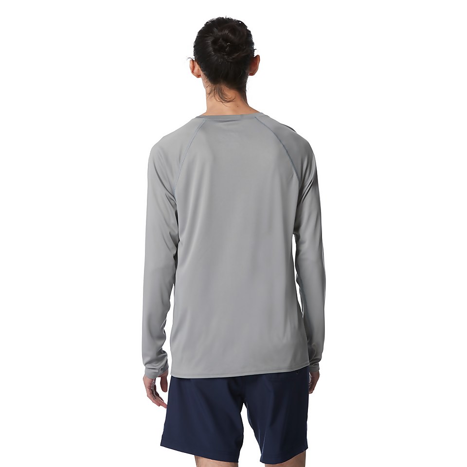 Men's Easy Solid Long Sleeve Swim Rashguard Gray