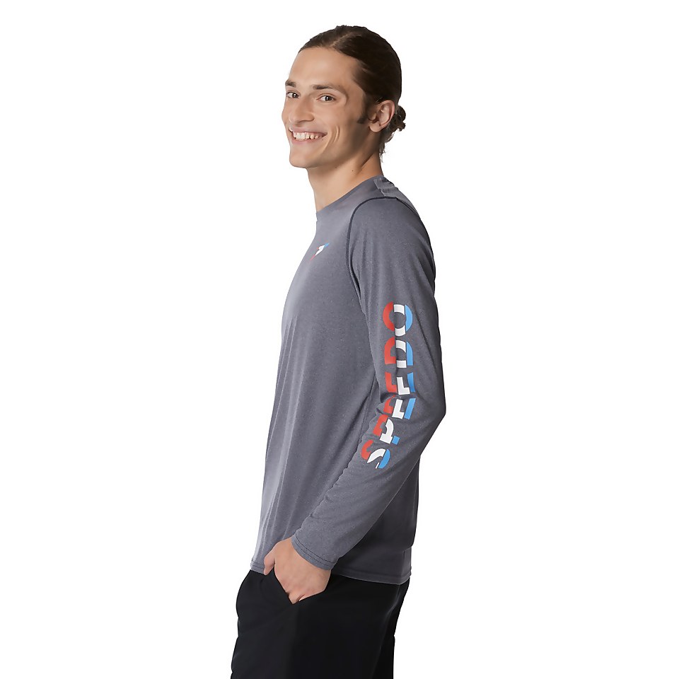 Speedo Graphic Long Sleeve Swim Rashguard