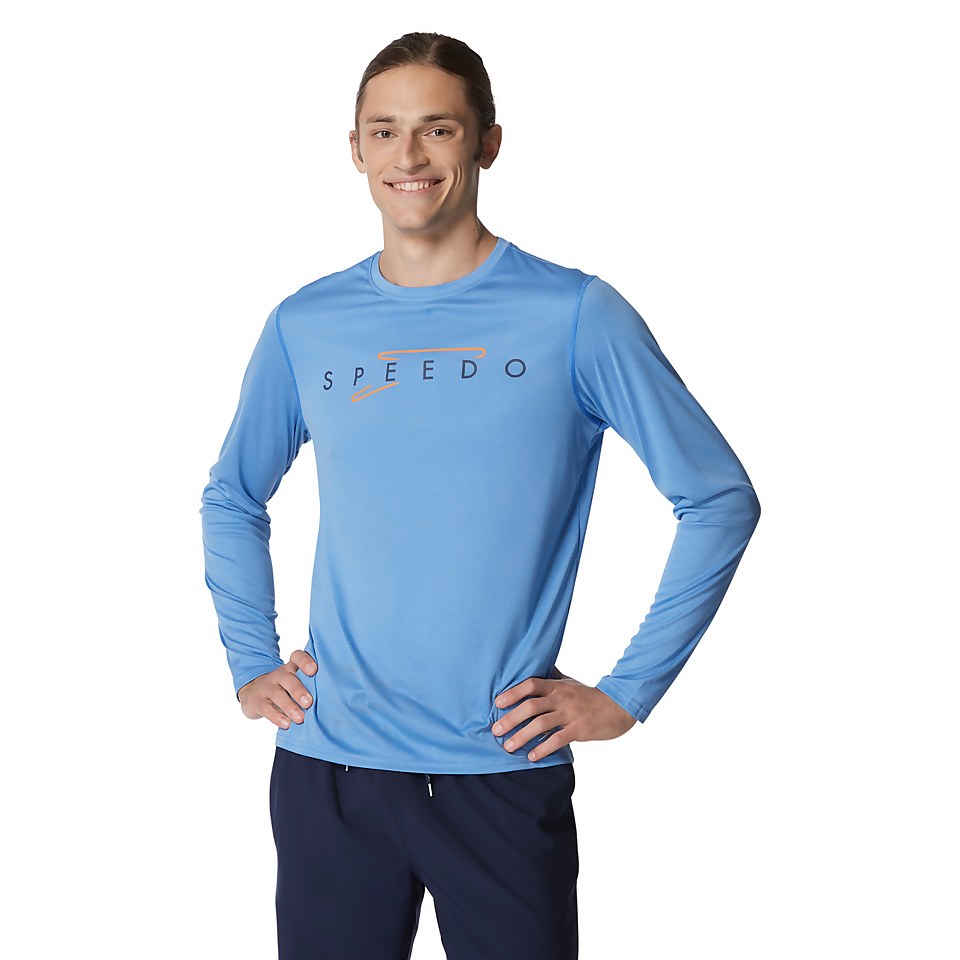 Speedo Graphic Long Sleeve Swim Rashguard