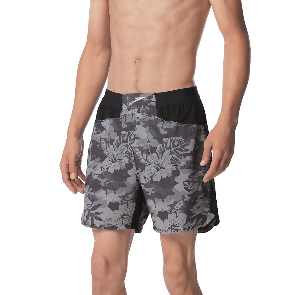 Men's Hidden Trop Speedo Explorer Training Short 16" Gray