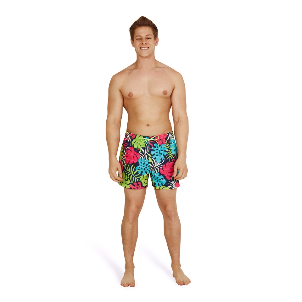 Men's Cali Palm Redondo Edge 14" Volley Swim Trunks Blue