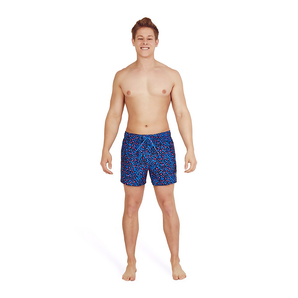 Men's Printed Redondo Edge 14" Volley Swim Trunks Blue