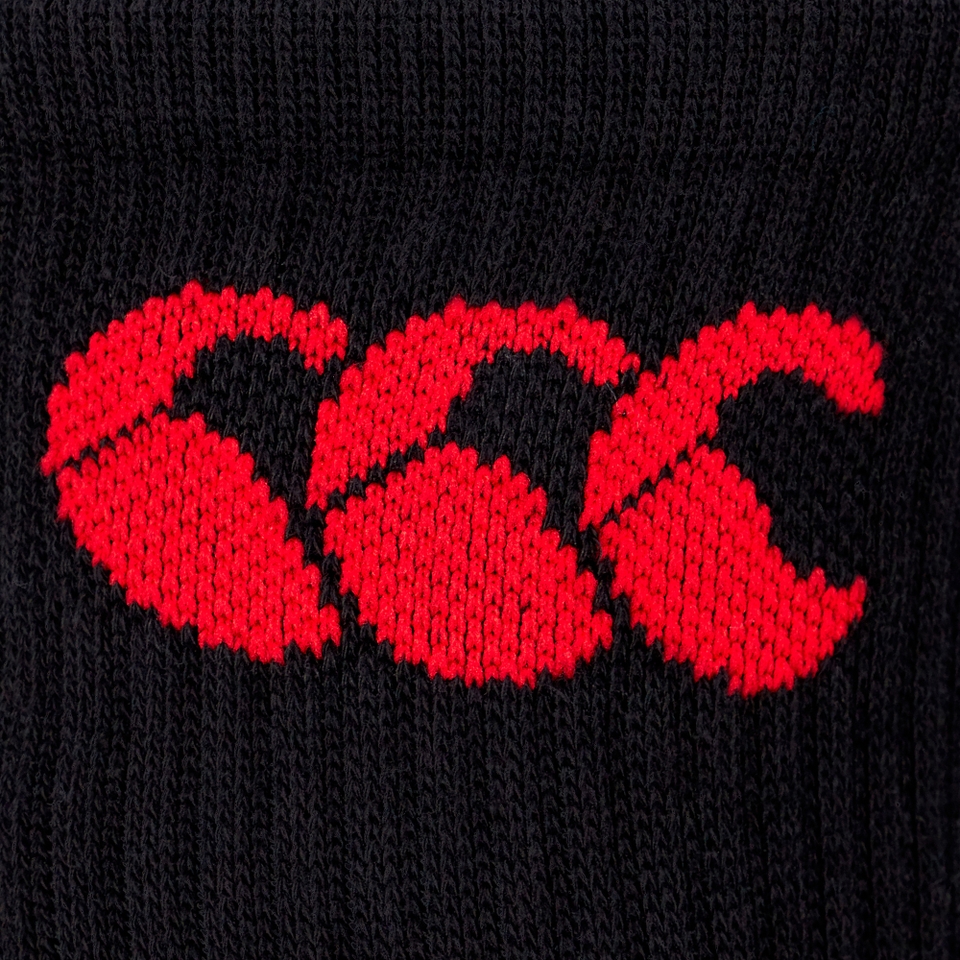 CANTERBURY CREW SOCK 3 PACK AU BLACK/RED