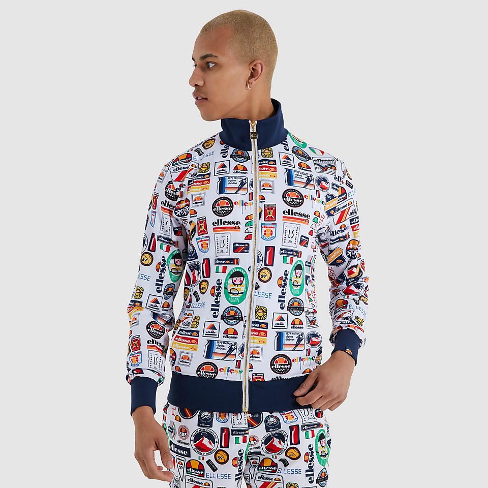 Men's Badged Track Top White