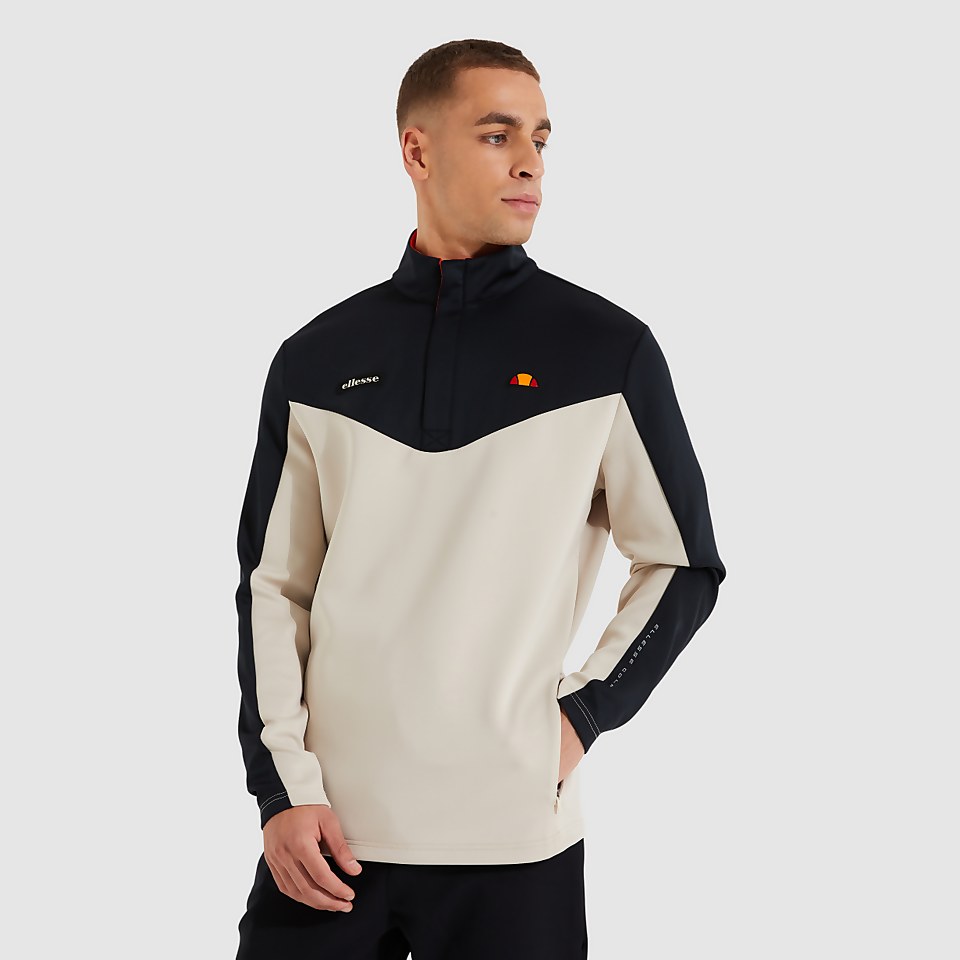Top Torenzo mit halbem Reißverschluß Beige für Herren