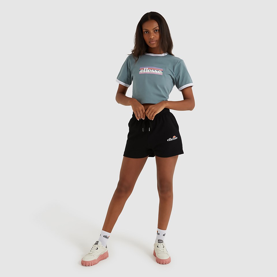 Bauchfreies T-Shirt Flide Grün für Damen