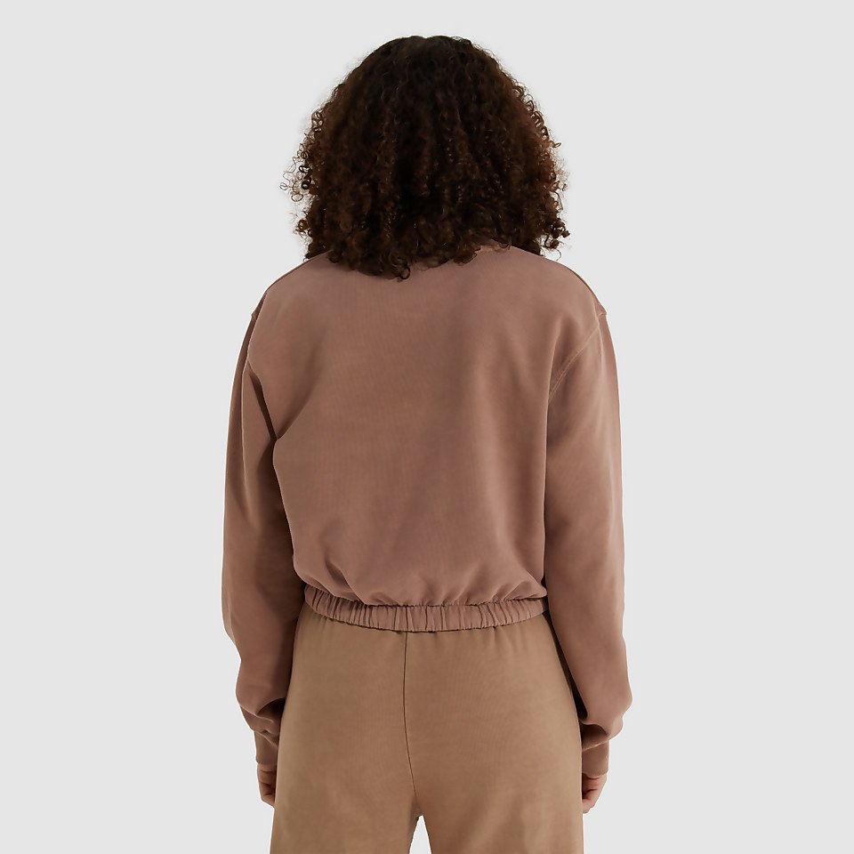Bauchfreies Sweatshirt Popsy Braun für Damen