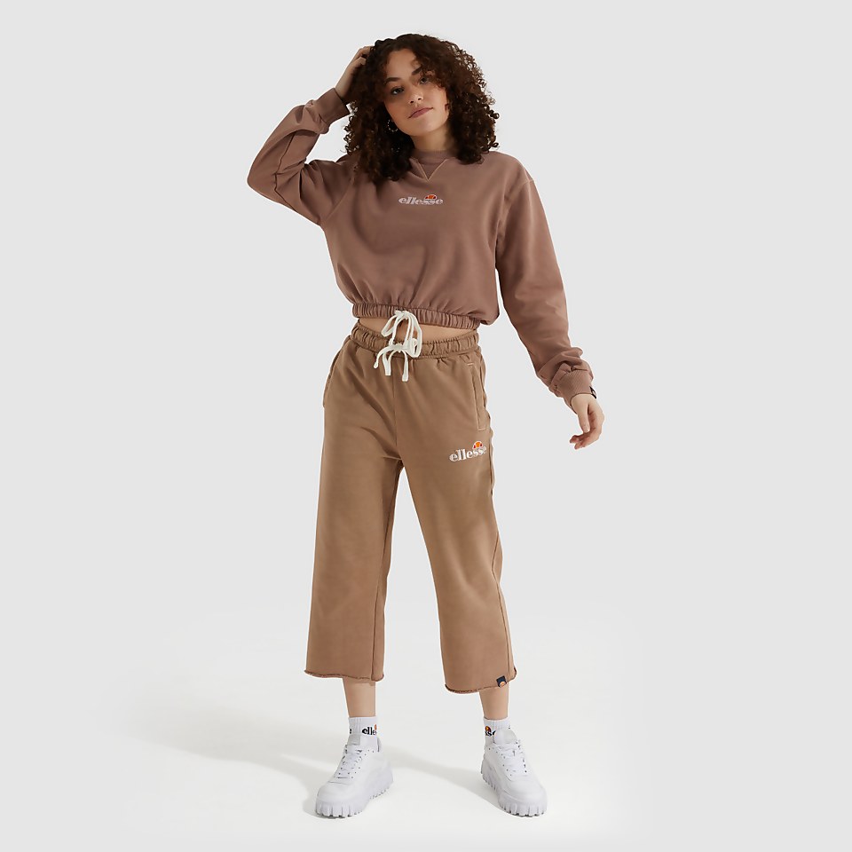 Bauchfreies Sweatshirt Popsy Braun für Damen