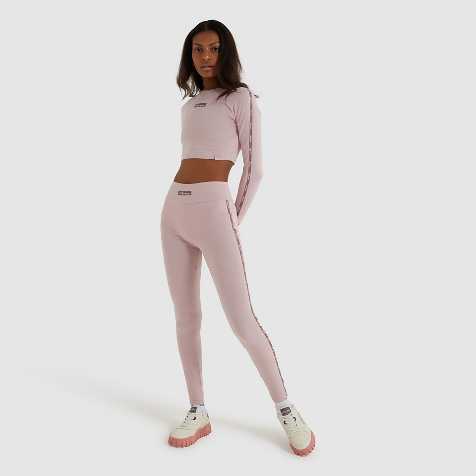 Bauchfreies T-Shirt Tance LS Hellrosa für Damen