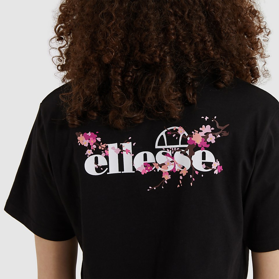 Women's Claudine Cropped Tee Black