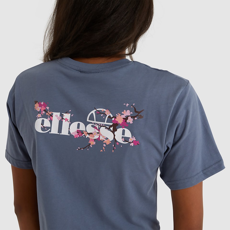 Women's Claudine Cropped Tee Blue