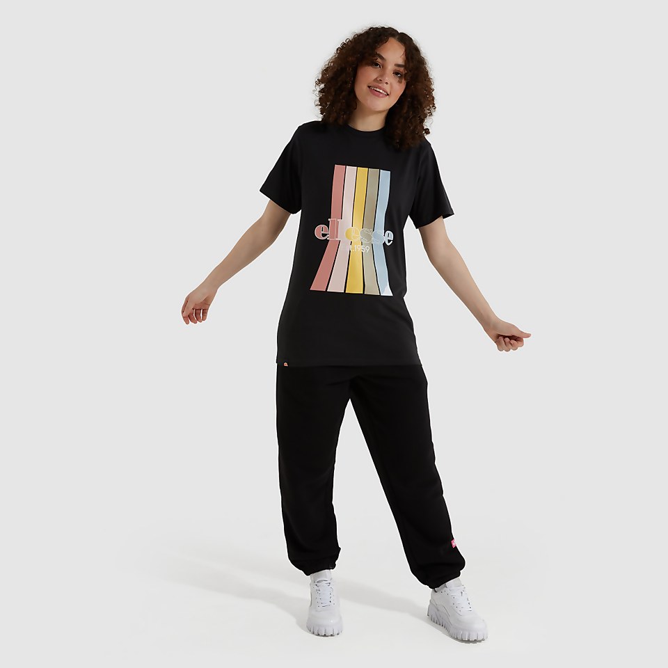 T-Shirt Lavander Verwaschenes Schwarz für Damen