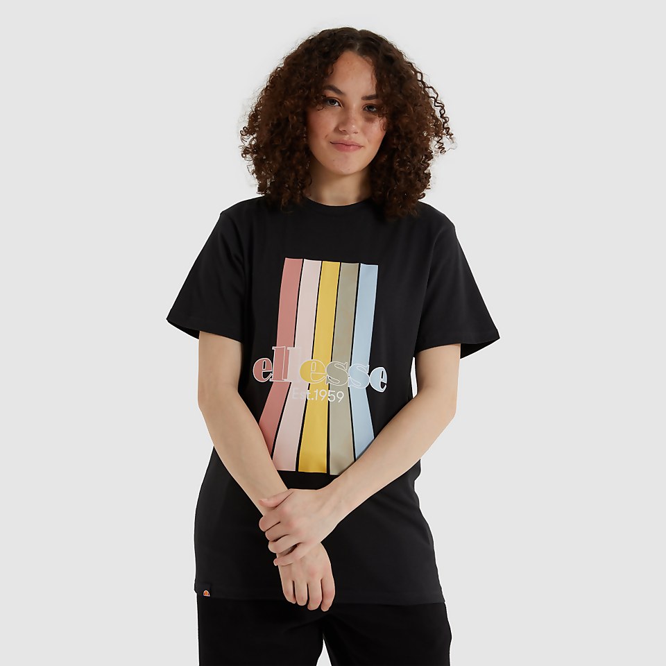 T-Shirt Lavander Verwaschenes Schwarz für Damen
