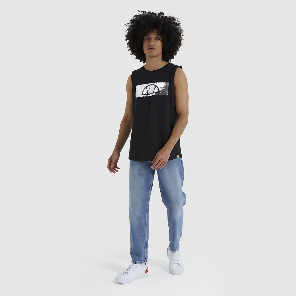 Unisex Lollipop Vest Top Black
