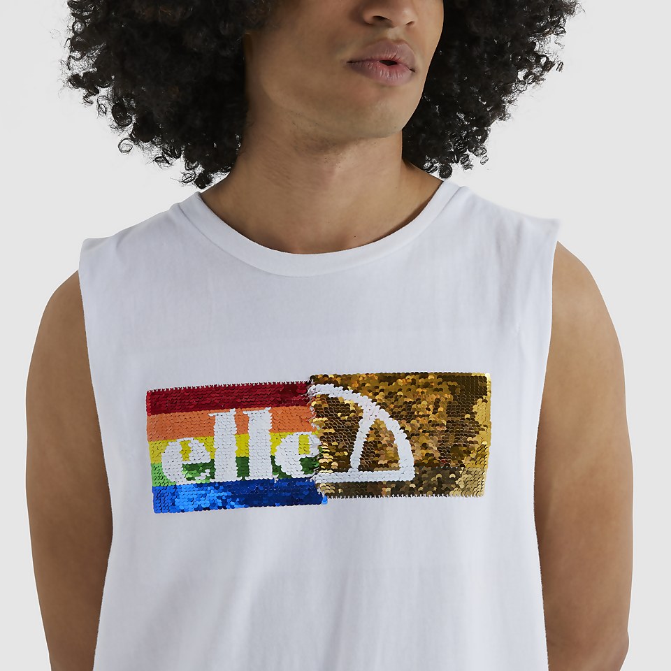 Unisex Lollipop Vest Top White
