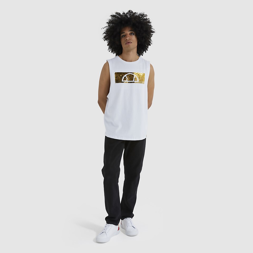 Unisex Lollipop Vest Top White