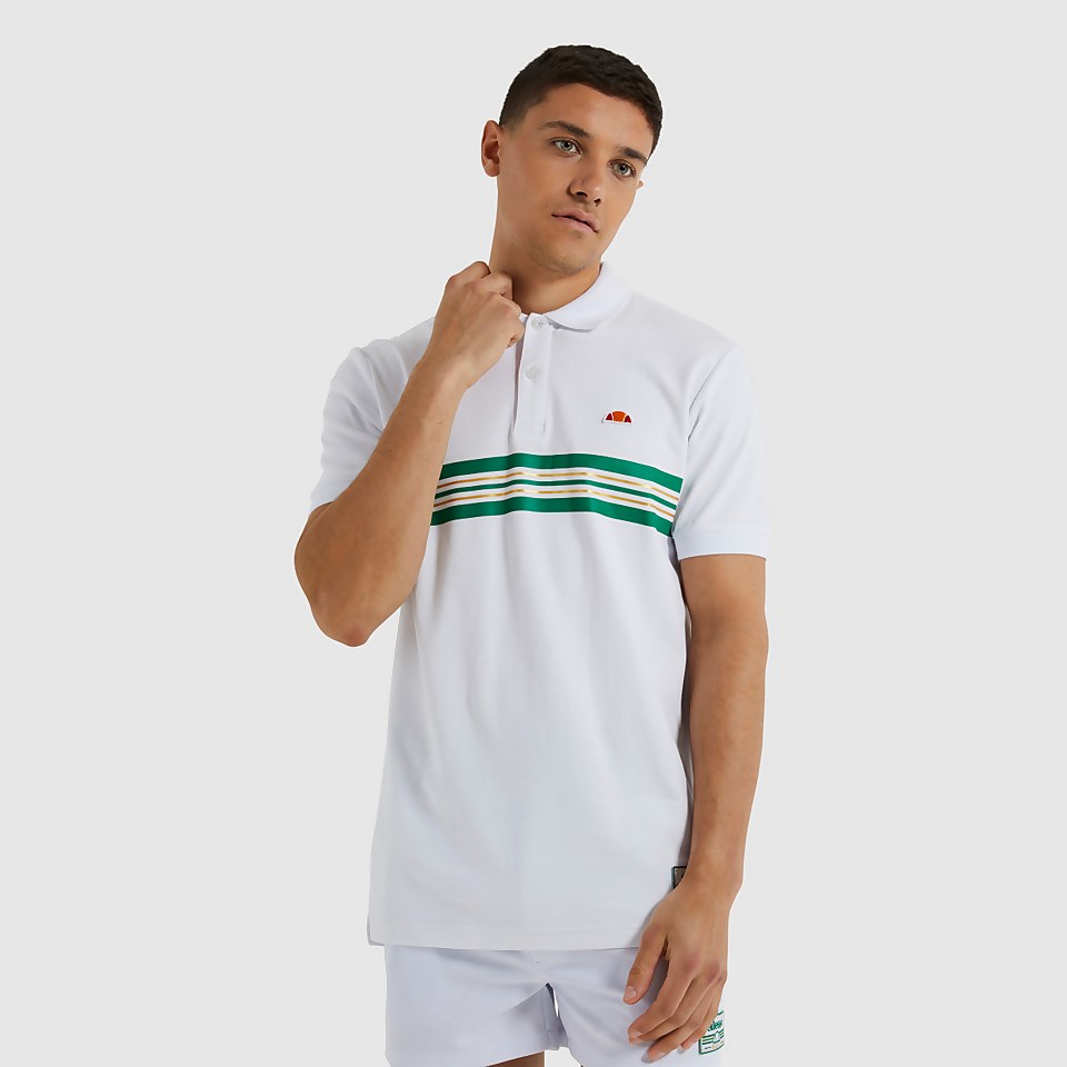 Doppio Polohemd Weiß für Herren