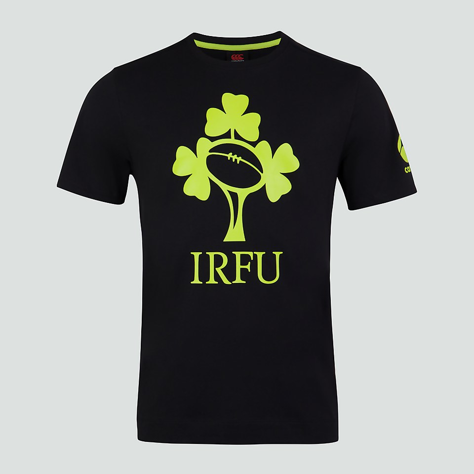 CANTERBURY IRE IRFU LOGO TEE AM BLACK