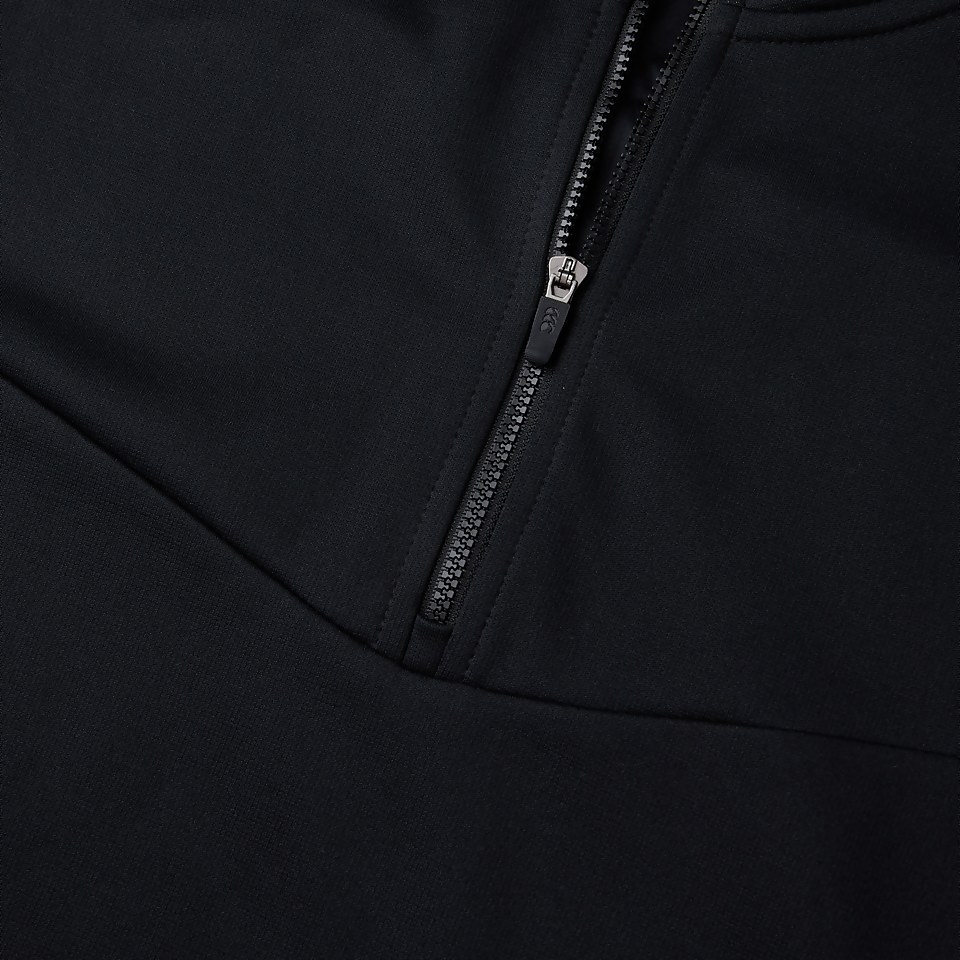 MENS QUARTER ZIP POLY FLEECE BLACK