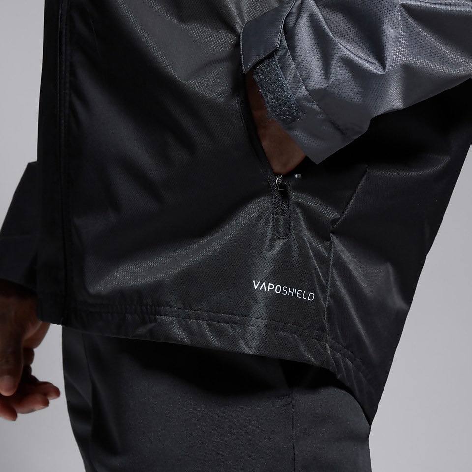 MENS PRO II VAPOSHIELD FULL ZIP RAIN JACKET BLACK