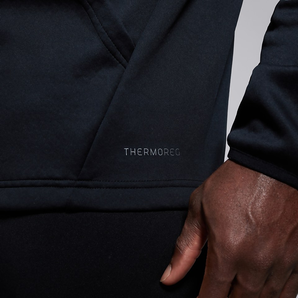 MENS PRO II THERMOREG OVERHEAD HOODY BLACK