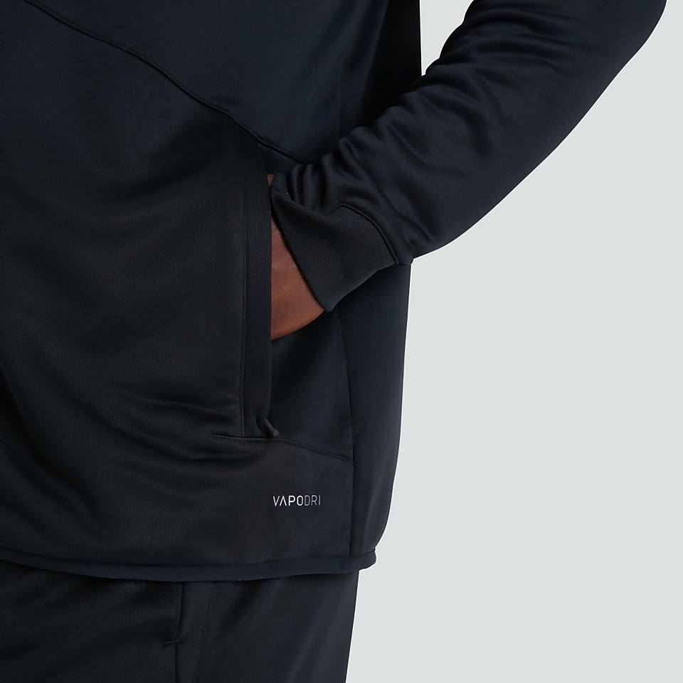 MENS FULL ZIP TRACK JACKET BLACK