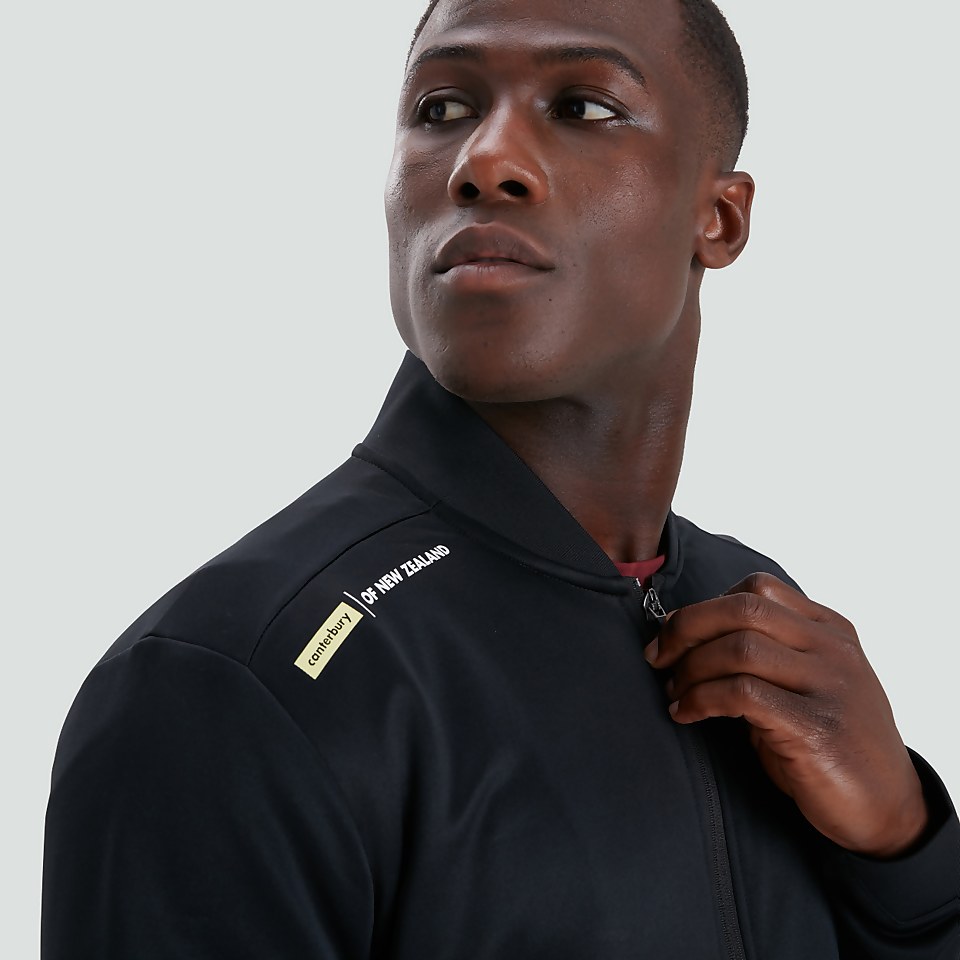 MENS FULL ZIP TRACK JACKET BLACK
