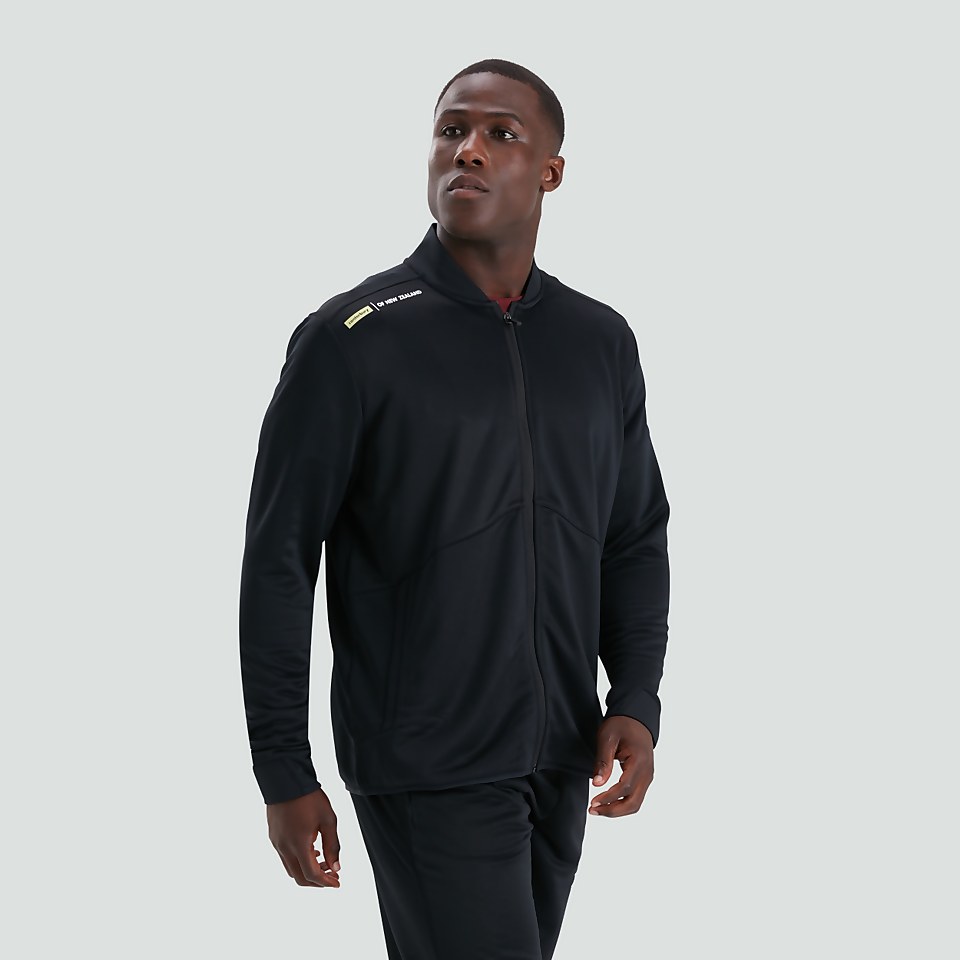 MENS FULL ZIP TRACK JACKET BLACK