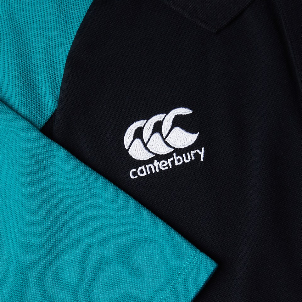 MENS IRELAND PIQUE POLO SHIRT BLACK/GREEN