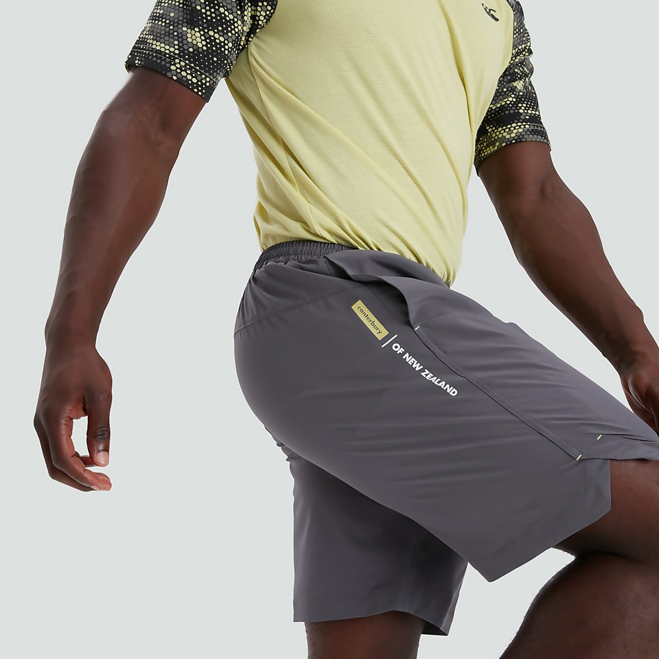 MENS WOVEN GYM SHORT GREY