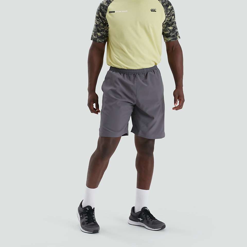 MENS WOVEN GYM SHORT GREY