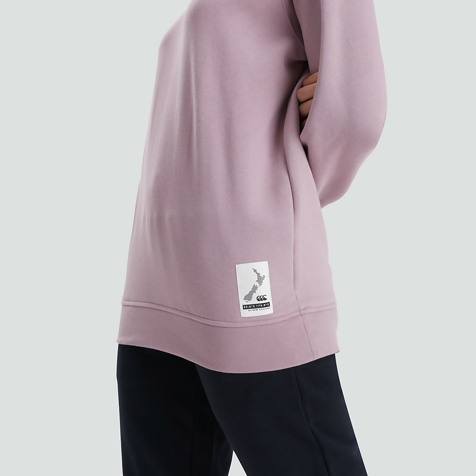 WOMENS CREWNECK SWEATSHIRT PURPLE
