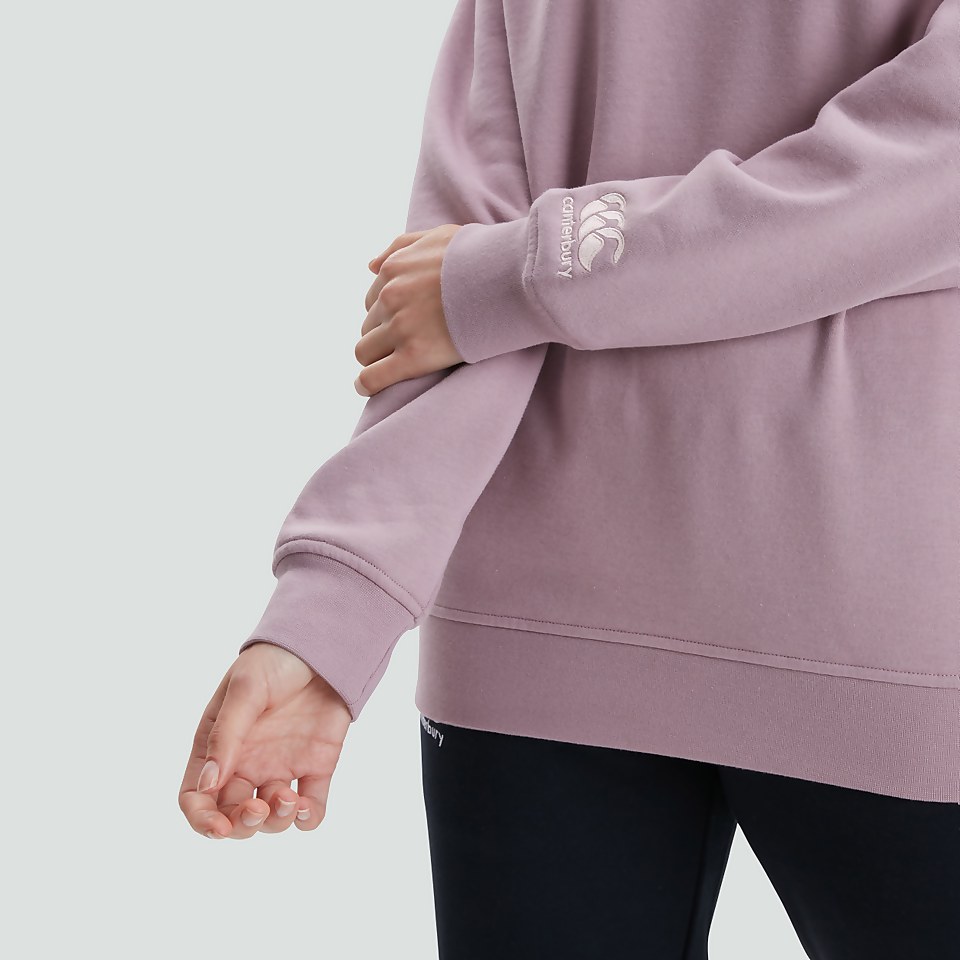 WOMENS CREWNECK SWEATSHIRT PURPLE