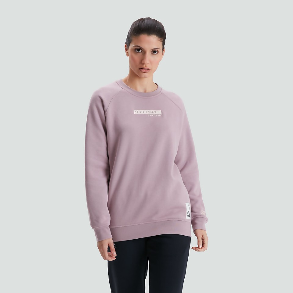 WOMENS CREWNECK SWEATSHIRT PURPLE