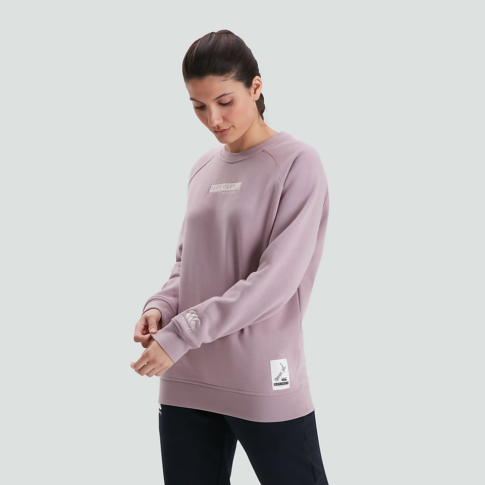 WOMENS CREWNECK SWEATSHIRT PURPLE