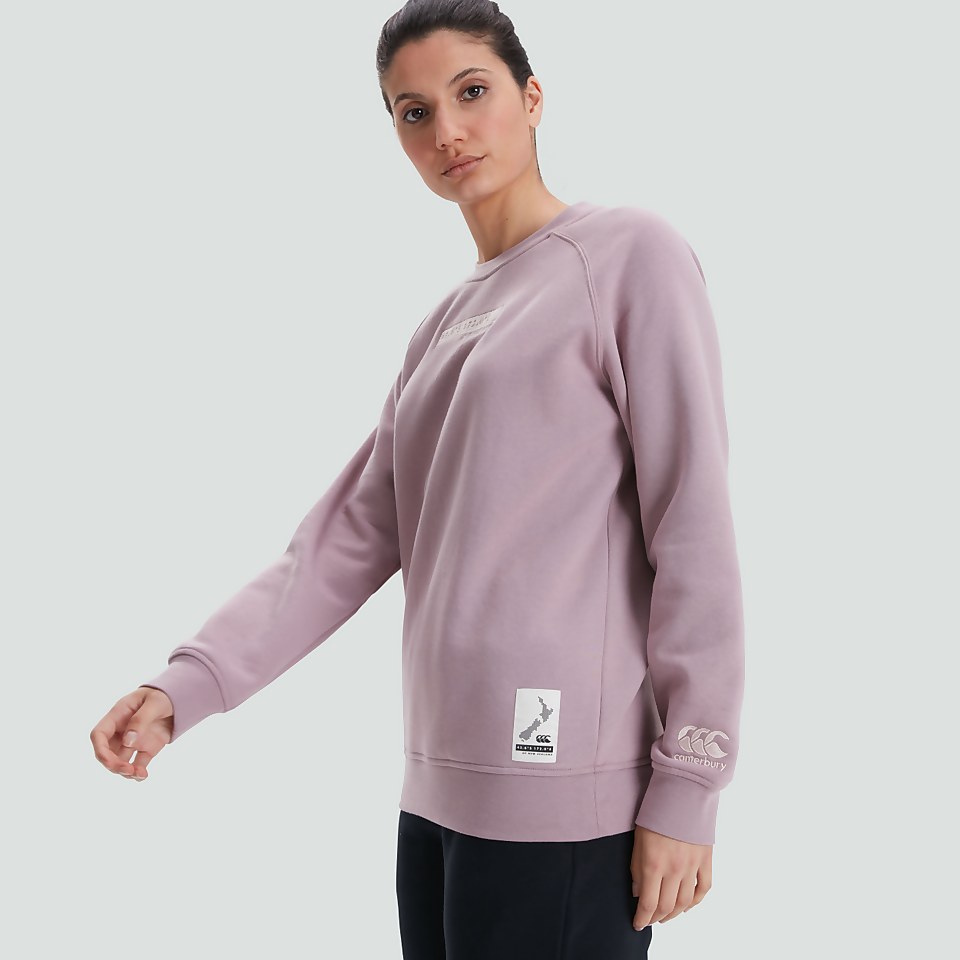 WOMENS CREWNECK SWEATSHIRT PURPLE