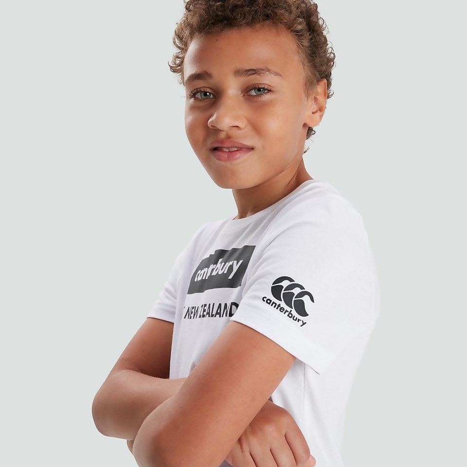 JUNIOR UNISEX GRAPHIC TEE WHITE