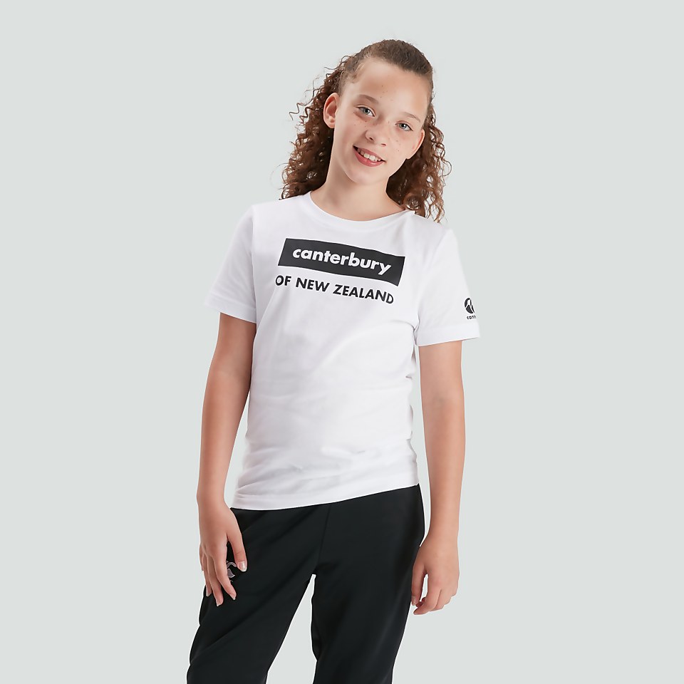 JUNIOR UNISEX GRAPHIC TEE WHITE