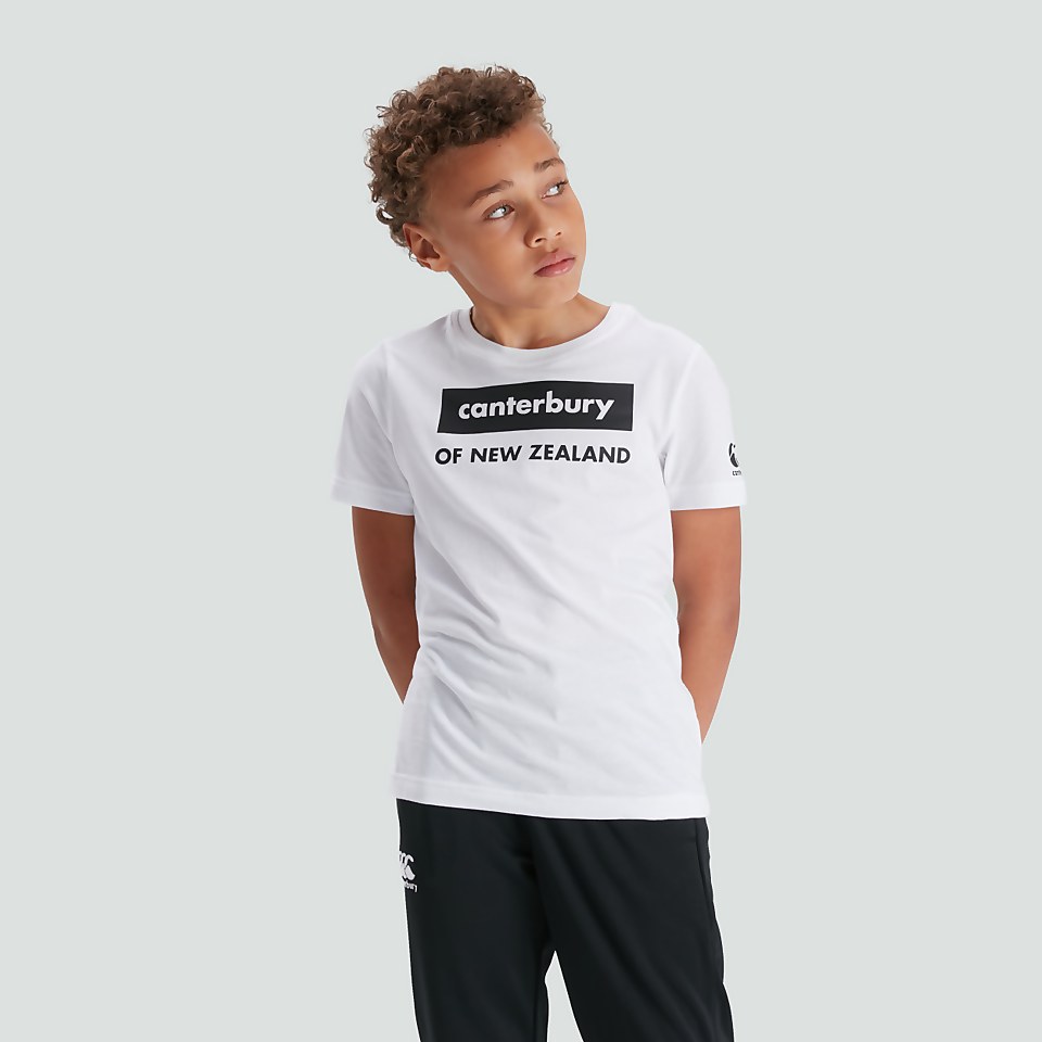 JUNIOR UNISEX GRAPHIC TEE WHITE