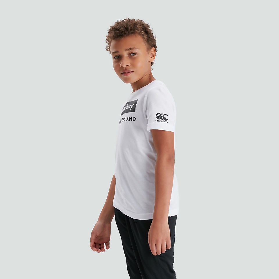 JUNIOR UNISEX GRAPHIC TEE WHITE