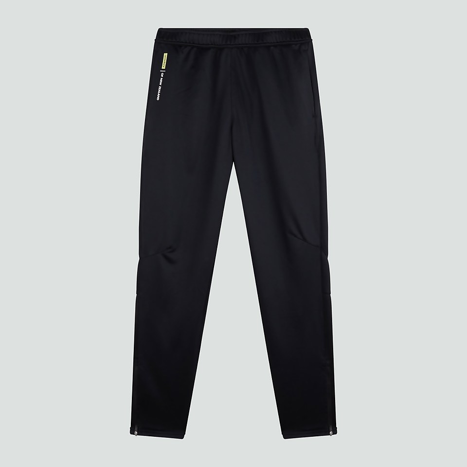 JUNIOR UNISEX VAPODRI POLY KNIT PANTS BLACK GREEN