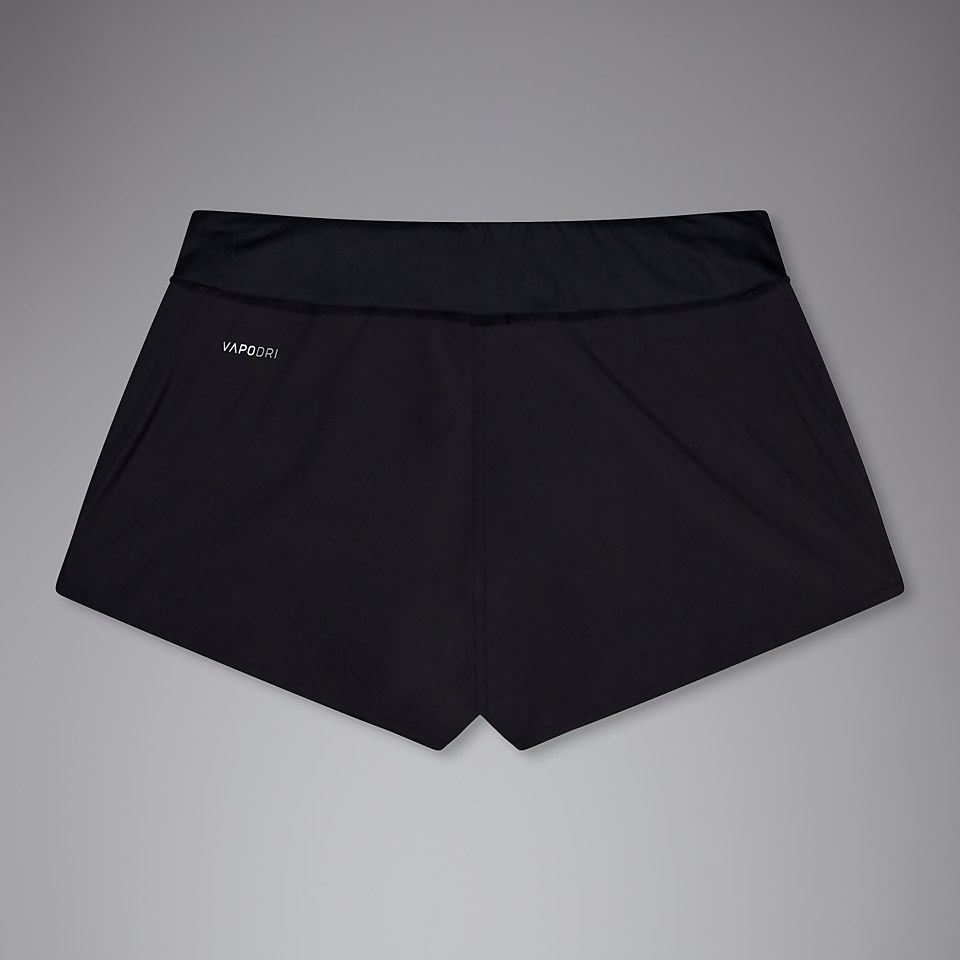 WOMENS VAPODRI 3 INCH SHORT BLACK