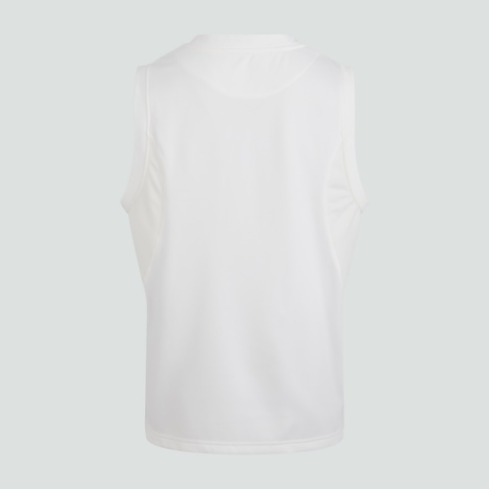 MENS SLEEVELESS CRICKET OVERSHIRT CREAM