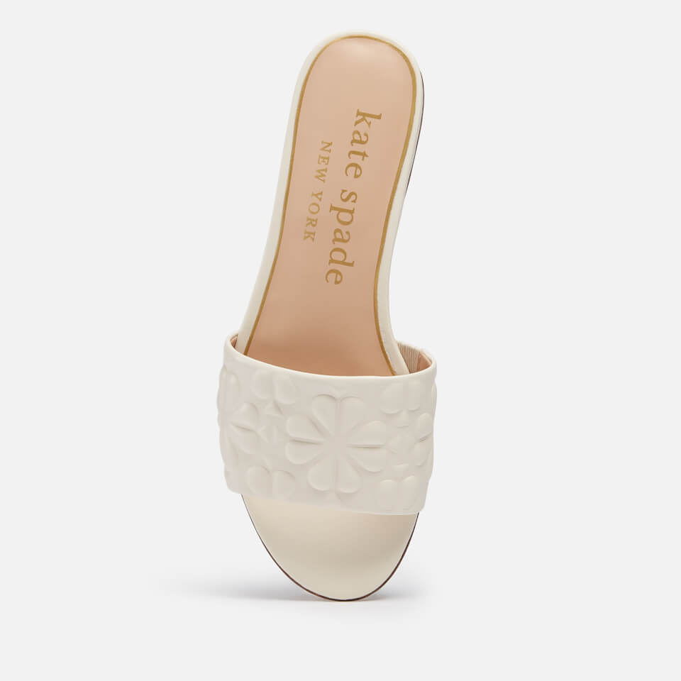 Kate Spade New York Women's Emmie Leather Slide Sandals - Parchment