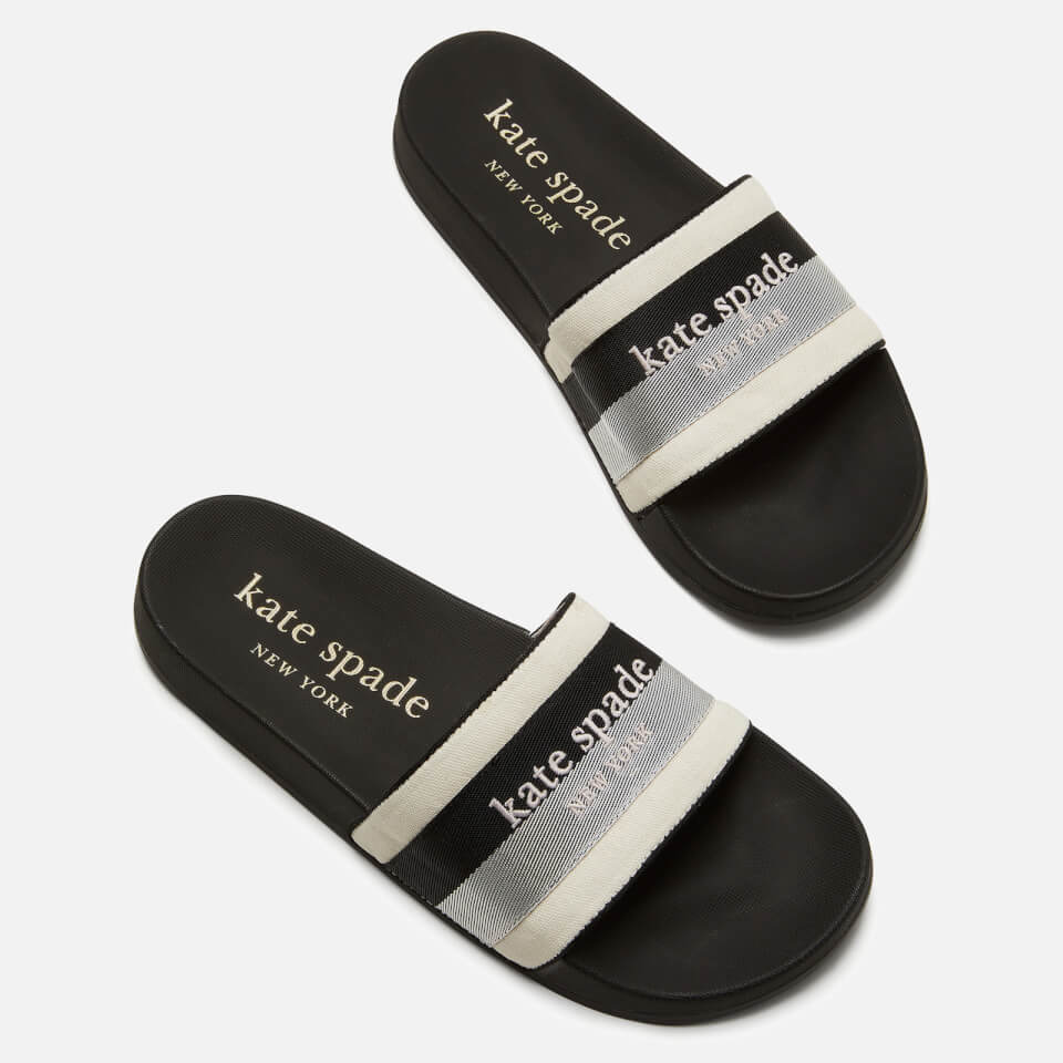 Kate Spade New York Women s Buttercup Slide Sandals Parchment Black UK 2.5 Allsole