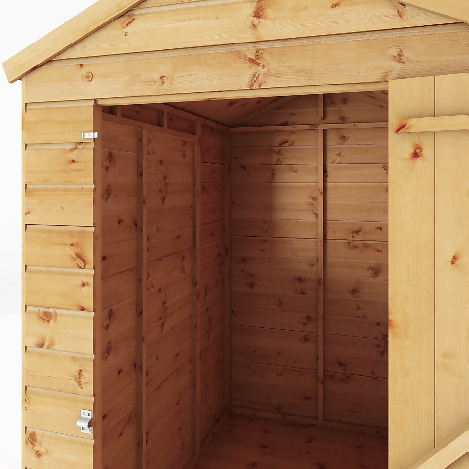 Mercia 6ft x 4ft Premium Windowless Shiplap Apex Shed - Including Installation