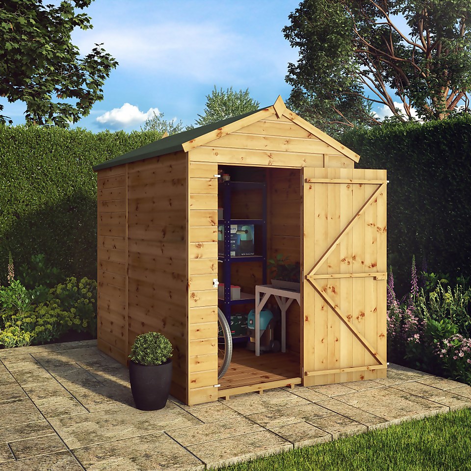 Mercia 7ft x 5ft Premium Windowless Shiplap Apex Shed - Including Installation