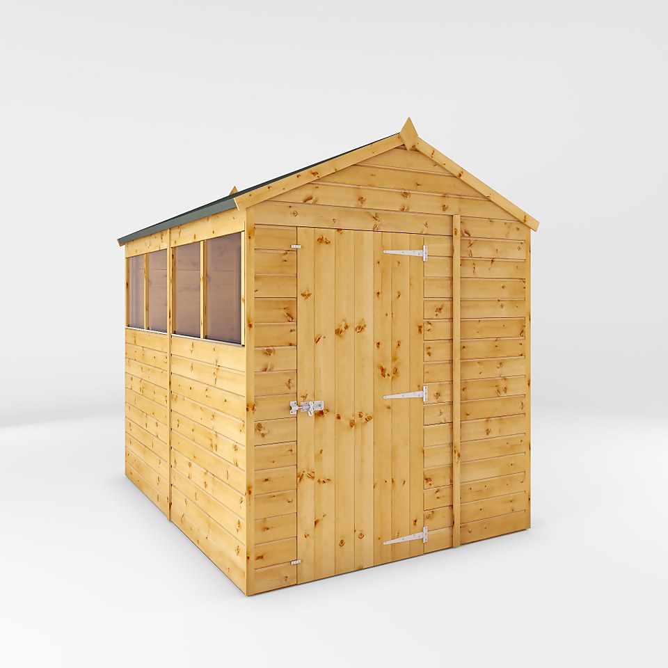 Mercia 8ft x 6ft Premium Shiplap Apex Shed - Including Installation